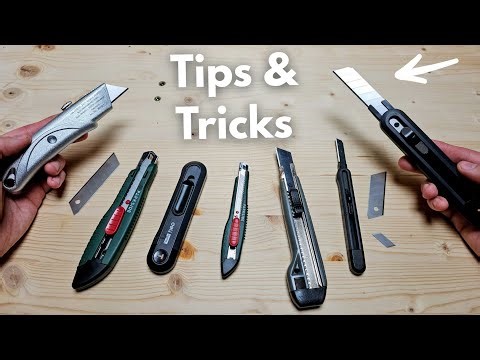 How to SETUP & Use Utility Knife + Changing Blades & Snapping Off Blades - Box Cutters & Stationary