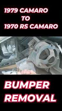 1979 Camaro Rear Bumper Removal