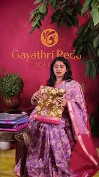 Chanderi Printed SAREES | #GayathriReddy |