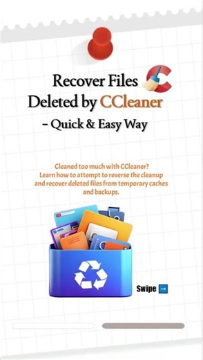 CCleaner Deleted Files? Here’s What You Can Do to Recover Them!#ccleaner #datarecovery