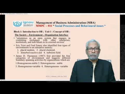 MMPC - 011 (Part- 1) Social processes and behavioural issues