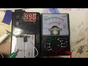 Picaxe PWM to MF-110A Analog Multimeter
