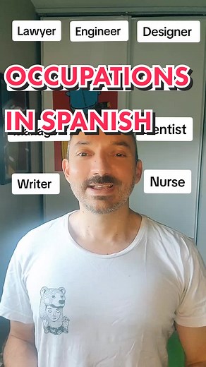 here are common professions in spanish. let me know what's yours in the comments and I will tell you the equivalent so you acquire new spanish vocabulary! #spanishlessonsforgringos #spanishforgringos #spanishlessonsforbeginners #spanishforbeginners #intermediatespanish #advancedspanish #spanishlesson #spanishonline #freespanishclass #spanishwords #spanishvocabulary #spanishtutor