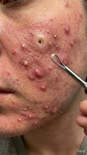 Extreme Acne Extraction – Pus-Filled Pimples Removed Close-Up 😬