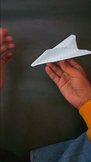 EASY ORIGAMI FIGHTER JET TUTORIAL | HOW TO MAKE A COOL PAPER PLANE STEP BY STEP #shorts #origami
