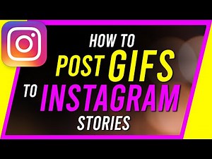 How to post Gifs to Instagram Story - New Instagram Update - FULL SCREEN GIFS