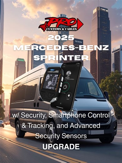 2025 Mercedes-Benz Sprinter w/ Security, Smartphone Control & Tracking, and Advanced Security Sensors UPGRADE Pro Customs & Cables | Pro Electronics 📲(213)239-5647 📍1128 East 11th Street, Los Angeles, CA 90021 #ProCustomsandCables #ProElectronics #MercedesBenzSprinter #SmartphoneControlandTracking #AdvancedSecuritySensors
