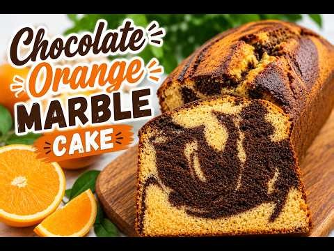 Perfect Chocolate Orange Marble Cake | Easy Homemade Recipe
