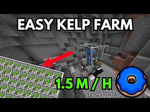 Easy Kelp Farm Tutorial (1.5M per Hour) | Donut SMP Minecraft