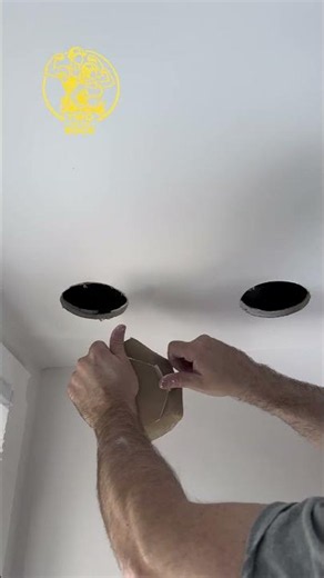 Repairing Two Round Holes in the Ceiling (California Patch)