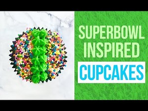 How To Make Simple Football Themed Cupcakes | Superbowl Party Food Ideas