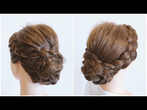 カワイイ編み込みカチューシャヘアアレンジ/French Braid updo/ hair works &SOL