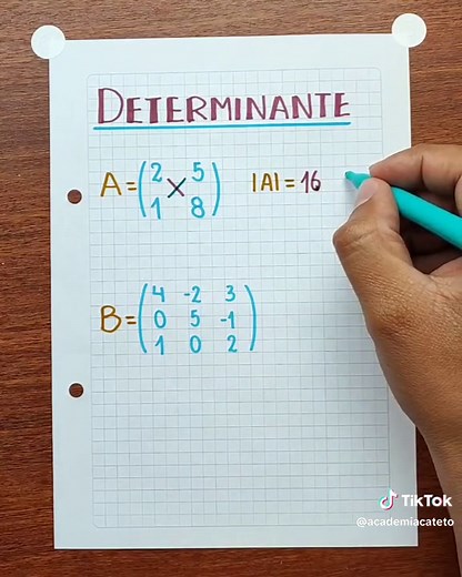 Determinante de matrices 2x2 y 3x3: Regla de Sarrus