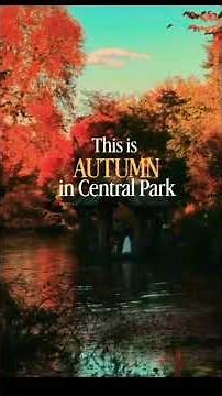 Autumn in Central Park, New York City with Nat King Cole “Autumn Leaves” (1955, Remastered 1987)