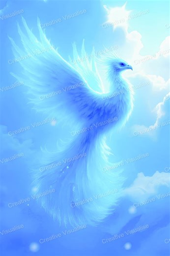 Blue Phoenix High-resolution Digital Photo, PNG: 5000 X 8000 Pixels, 300 DPI, and Pdfs - Etsy