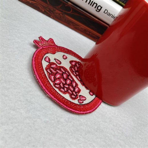 Pomegranate Embroidery Coaster ITH Machine Embroidery Design (PES DST File) - Etsy