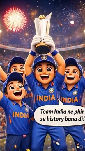 India Won T20 World Cup 🏆 | 3D Cartoon Victory Celebration | Team India Champion