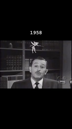 1958 - Walt & Tink 🏰🧚 #1950s #1958 #waltdisney #tinkerbell #disneyland #disneyparks #disneyfun #instablackandwhite #disneyfamily #classictv | Days Gone Disney
