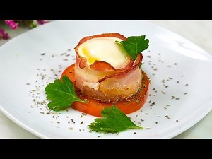 Just add an egg to the bacon and the result will surprise you. Delicious breakfast in 5 minutes