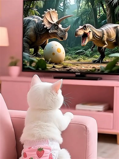 👣Kitten's Brother Isn't a Cat... It's a Dinosaur!😲🦖 #kittens #viral #kittentiktoks #kittenstory #kitten