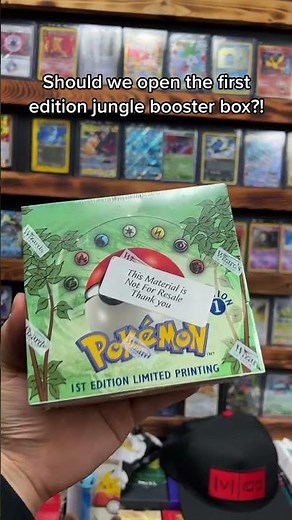 Pokémon Jungle 1st Edition Booster Box Should we open the first