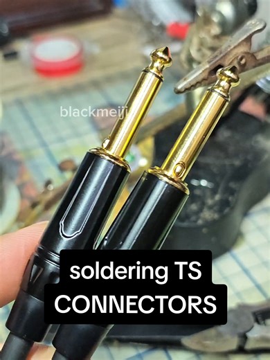 Guide to Soldering TS Guitar Cable Connectors