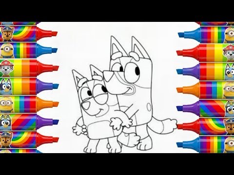 How To Draw Bluey Easy | Drawing Tutorial For Kids
