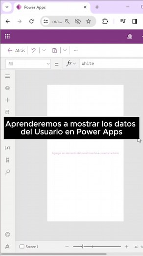 Aprenderemos a mostrar los datos del Usuario en Power Apps | FullExcelperu