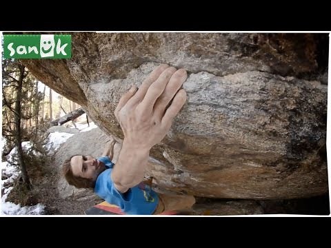Sanuk Climber Daniel Woods in Colorado - V14 / V15