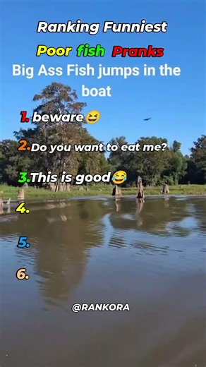 Ranking FunniestPoor fish pranks part 2 #shorts #ranking