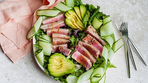 Seared Ahi Tuna Salad Recipe - Mashed