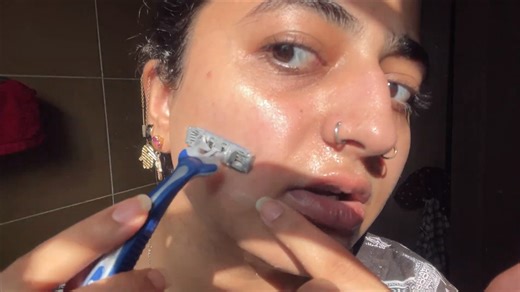 Full face shaving tutorial with razor and cera ve cleanser | how to remove facial hairs step by step #shaving #faceshave #faceshaving #FacebookPage #facebookpost #viral #viralvideo #Facebook | Armpit Wax