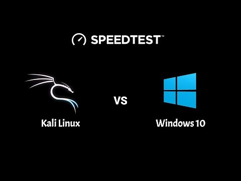 Windows 10 vs Kali Linux - Speed Test [Boot time & Benchmark]
