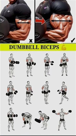 Back & Biceps Workout with Dumbbells #backworkout #bicepsworkout