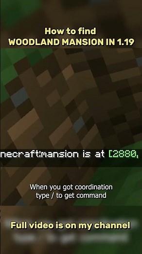 Simple Way to find WOODLAND MANSION in Minecraft 1.19