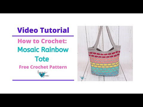 How to Crochet: Mosaic Bricks Tote | Crochet Bag Video Tutorial | Loops and Love Crochet