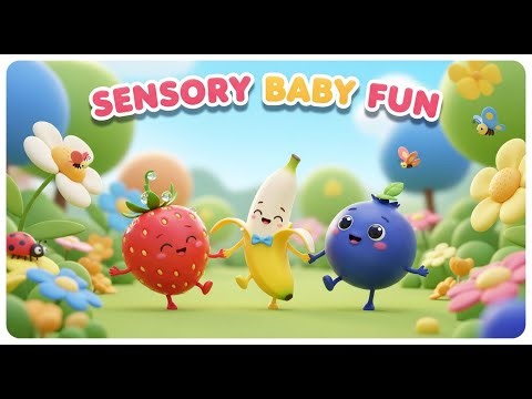 Lovely Fruit Dance in a Magic Garden🍎 Baby Sensory for Kids