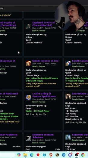 Warcraft Forever SP Tier Set