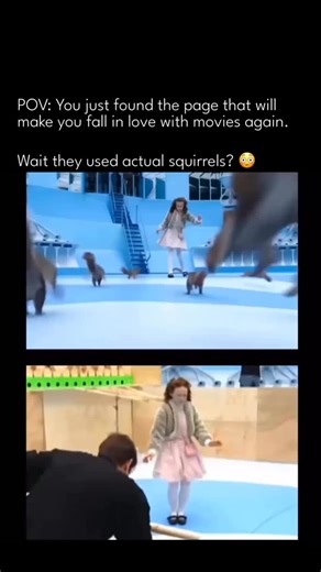 Archived Movies on Instagram: "Follow (us) @archived.movies to see the most awesome movies content everyday. In this scene from Charlie and the Chocolate Factory, trained squirrels swarm Veruca Salt inside Willy Wonka’s nut room. What looks like pure fantasy was carefully staged using real animals, controlled sets, and precise timing, blending practical effects with subtle visual tricks to create chaos that feels believable and playful. Behind the scenes, animal trainers guided each squirrel wit