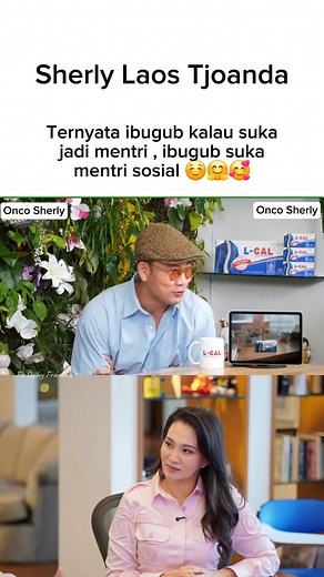 1.2M views · 40K reactions | Ternyata ibugub kalau suks jadi mentri , ibugub suka mentri sosial ☺️珞殺#sherlytjoanda #trendingreels #foryoupage #love #ceritastjo | Ogilvy Franklin | Facebook