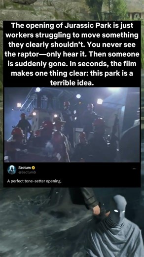 Jurassic Park (1993) — The Opening Warning