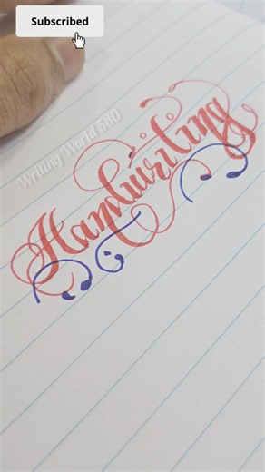 Only 1% Can Write This Perfectly 😱Beautiful Cursive 'Handwriting' | Most Satisfying Handwriting Ever