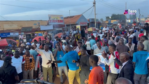 How Nandala Mafabi was welcomed to Bweyale town, Kiryadongo district | Teso Vibez