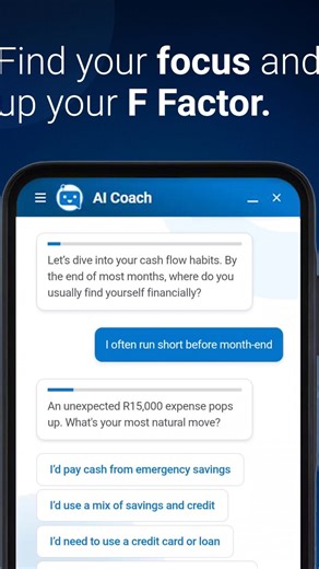 Your finances deserve a lil’ more focus and Coach knows just where to start. In 2 minutes, you’ll uncover what matters most for your money​ and get a clear plan to improve your financial health. It’s free. It’s simple. | Sanlam