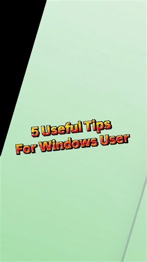 24K views · 235 reactions | 5 Windows Tips That Will Save You So Much...