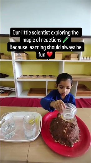 Kindergarten Volcano Experiment 🌋 | Easy Science Activity at Home/School