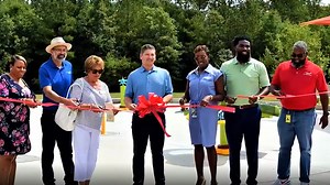 Grand opening at McBean Splash Pad