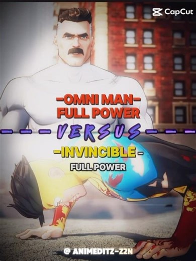 Omni man full power vs invincible full power ( clips from invincible vs trailer/gameplay