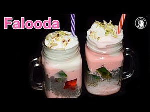 Falooda Recipe with Homemade Sev - Ice Cream Falooda - Delicious Dessert Beverage Recipe