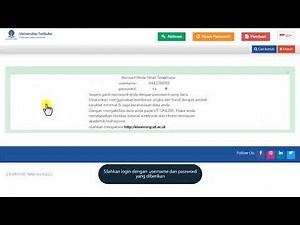 TERBARU! Panduan Aktivasi Akun Tutorial Online eLearning Universitas Terbuka 2025/2026